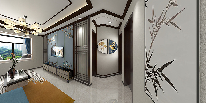 黄霞-新中式风格-装修设计方案