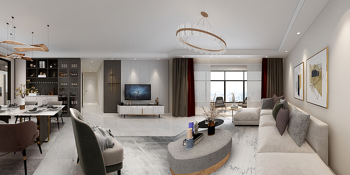 室内设计师李莉-建业世和府136-装修设计方案