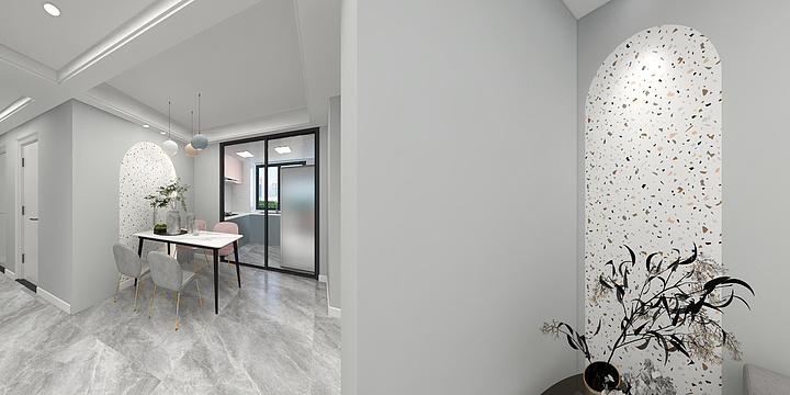 红豆北欧L主卧-装修设计方案