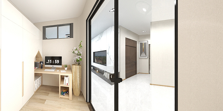 民筑建筑装饰工程有限公司-盛世阳光20-7-702-装修设计方案