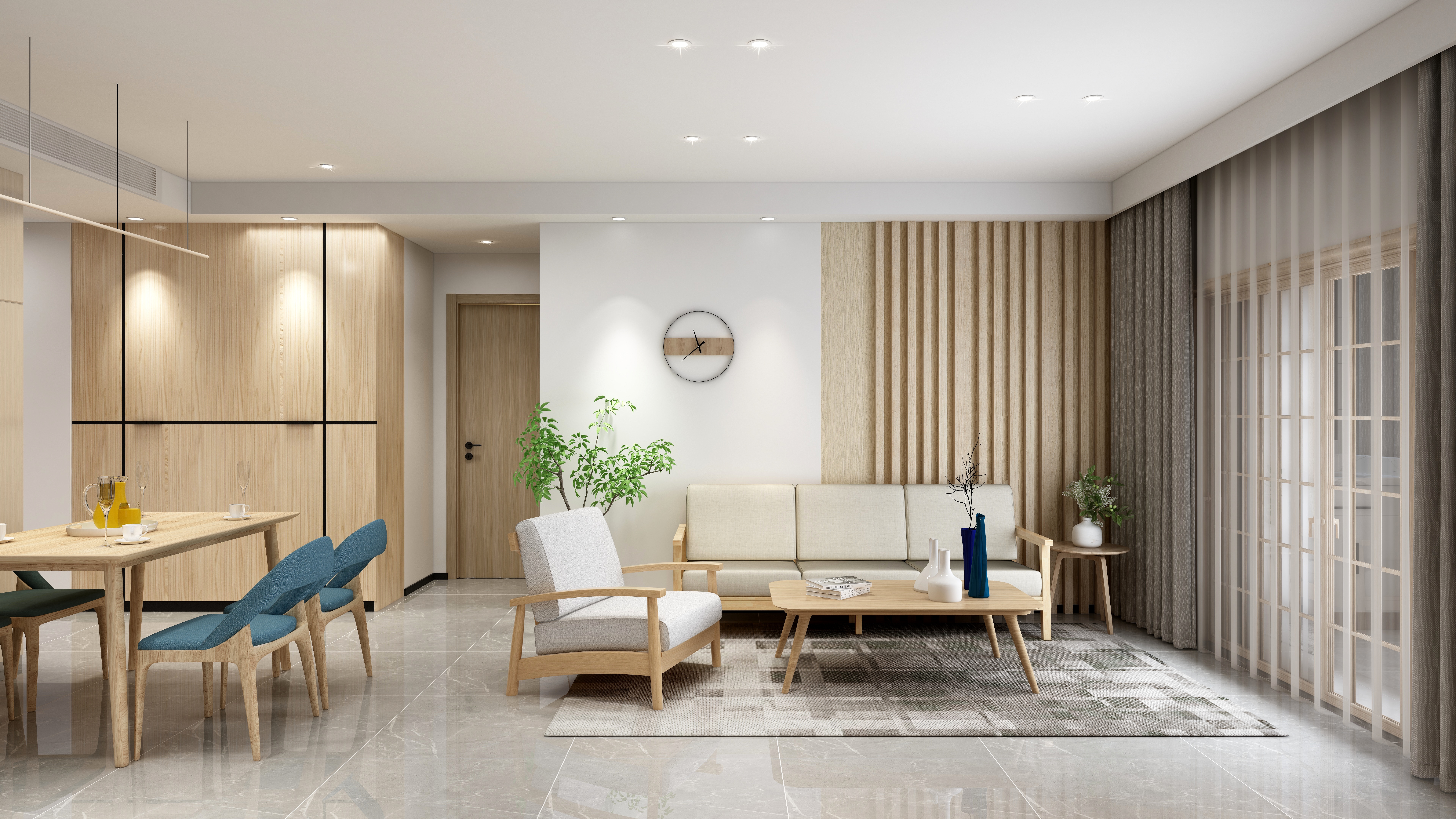 章德亮-深业华府110㎡原木风-装修设计方案