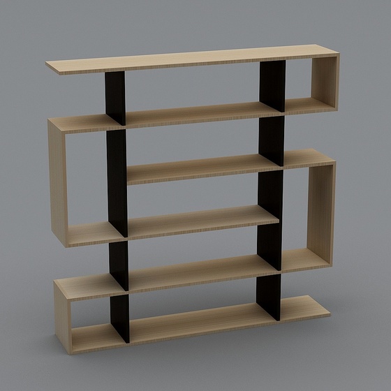 Black Rak 154x30x152 3D Model for Storage Solutions