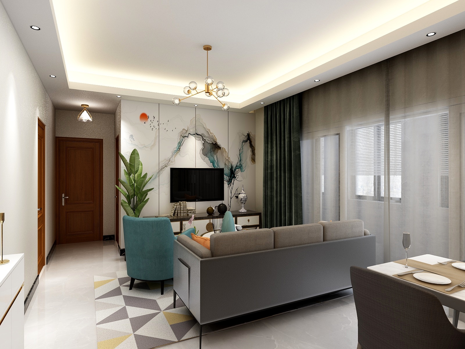 ZozZW-瑞和园89.50㎡B户型3室2厅1卫-装修设计方案