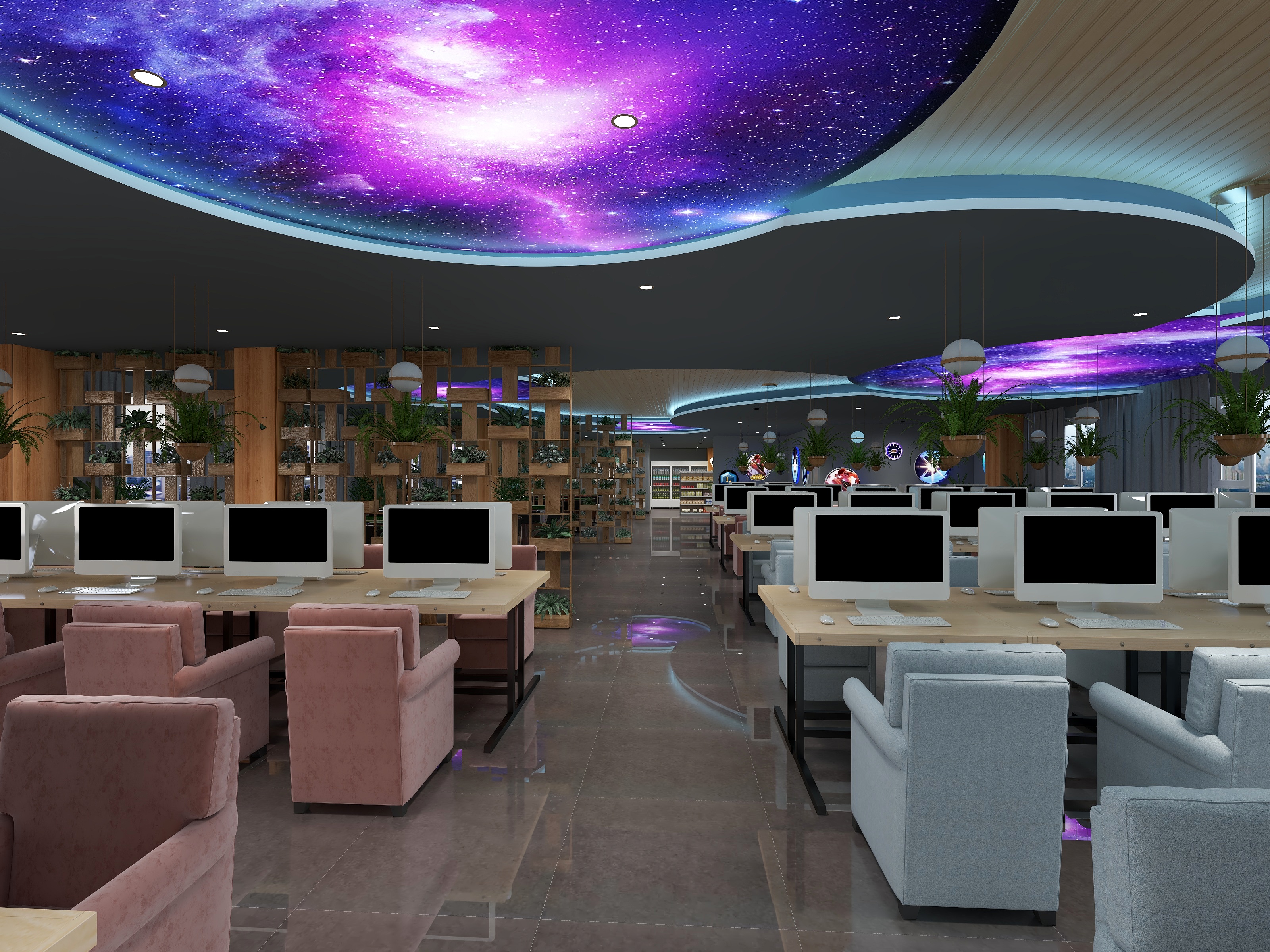 一燕子一-网吧二楼-装修设计方案