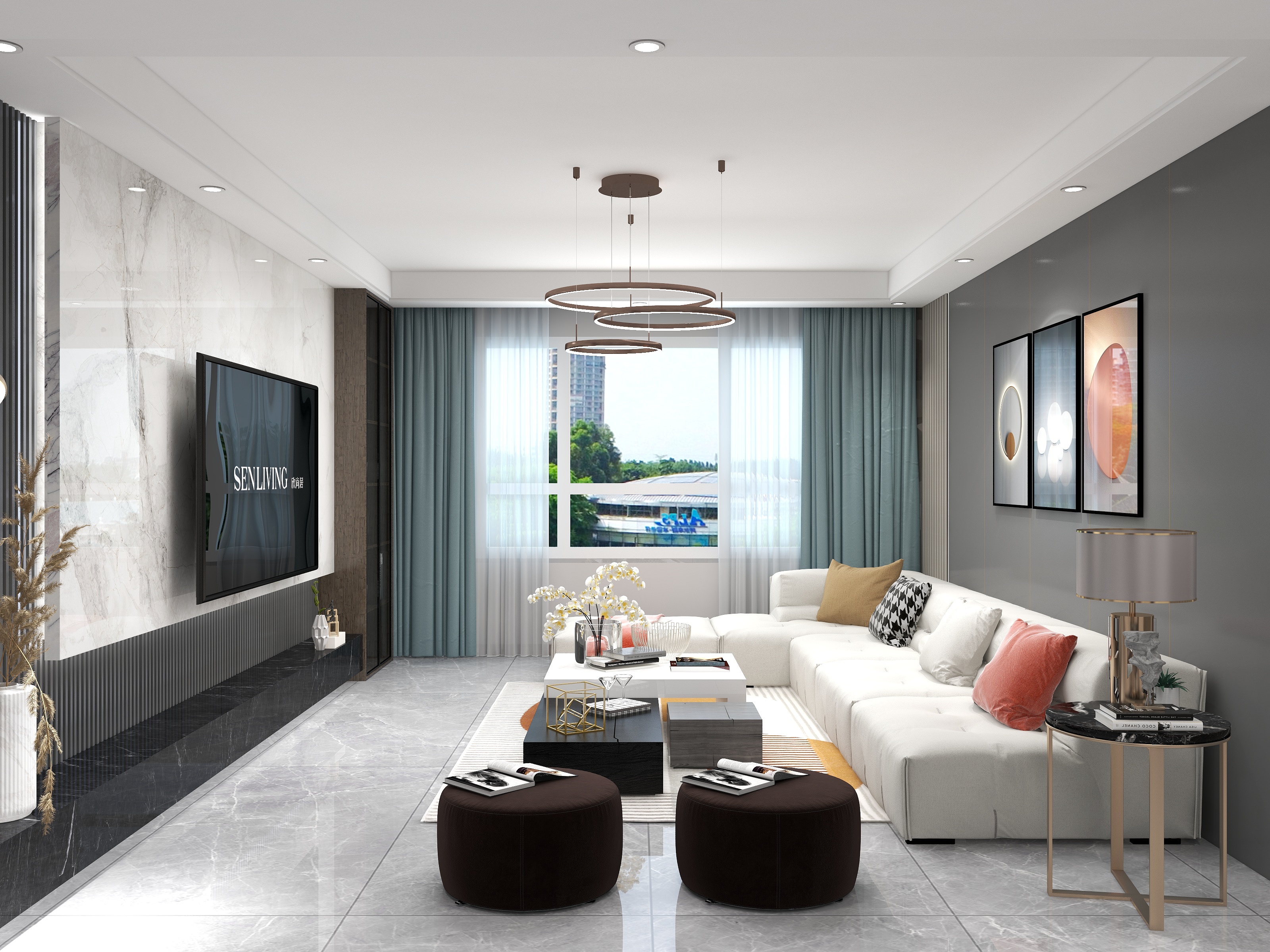 薛荣涛-南桥庭院现代简约风装修效果图