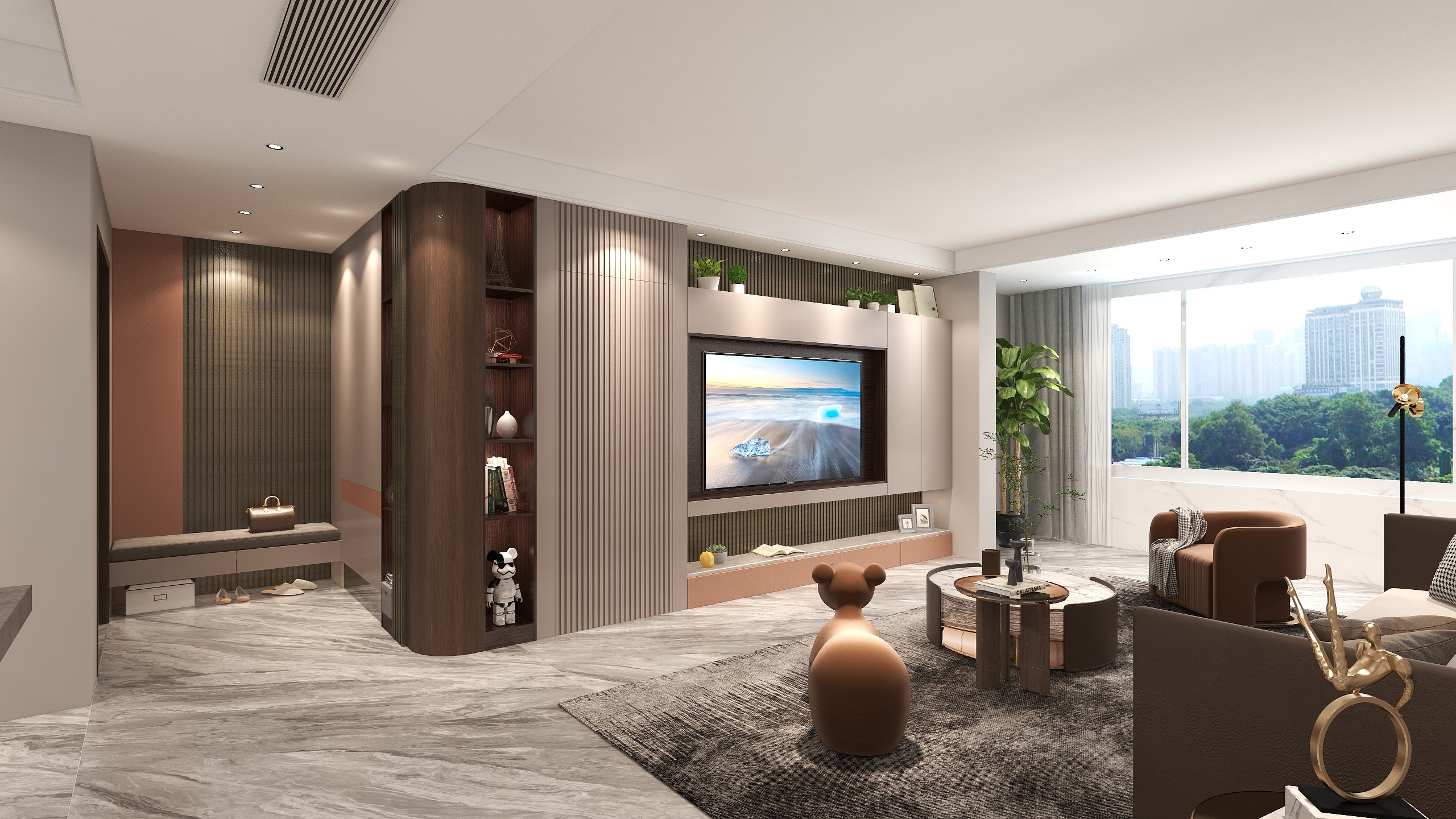 金刚85-现代简约.dwg-装修设计方案