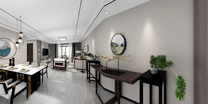 大勤定制设计师李冬雪-碧桂园・天汇湾130新中式-装修设计方案