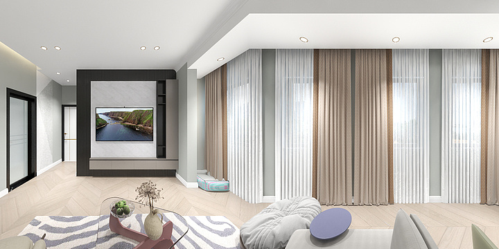 smile文帅-瑞和园89.50㎡B户型3室2厅1卫-装修设计方案