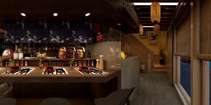 BJMSHEJI295-龙马·日式料理馆-装修设计方案