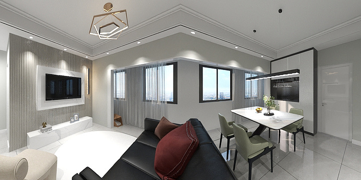 宋运营-瑞和园89.50㎡B户型3室2厅1卫-装修设计方案