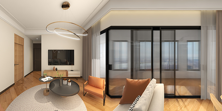 Lib呢-瑞和园89.50㎡B户型3室2厅1卫-装修设计方案