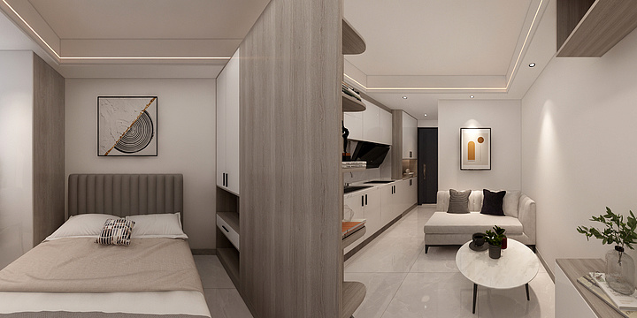 黑马设计-单身公寓-装修设计方案