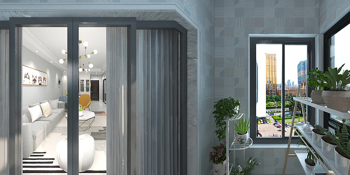 smile文帅-德信海德公园83.00㎡A2’3室2厅1卫1厨-装修设计方案