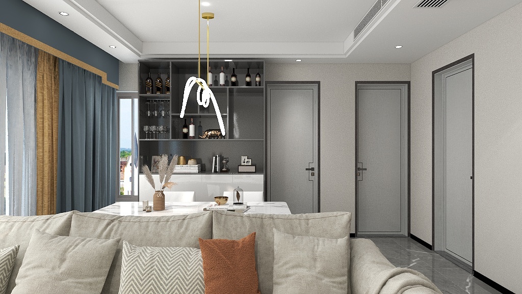 运城合生雅居定制-瑞和园89.50㎡B户型3室2厅1卫-装修设计方案