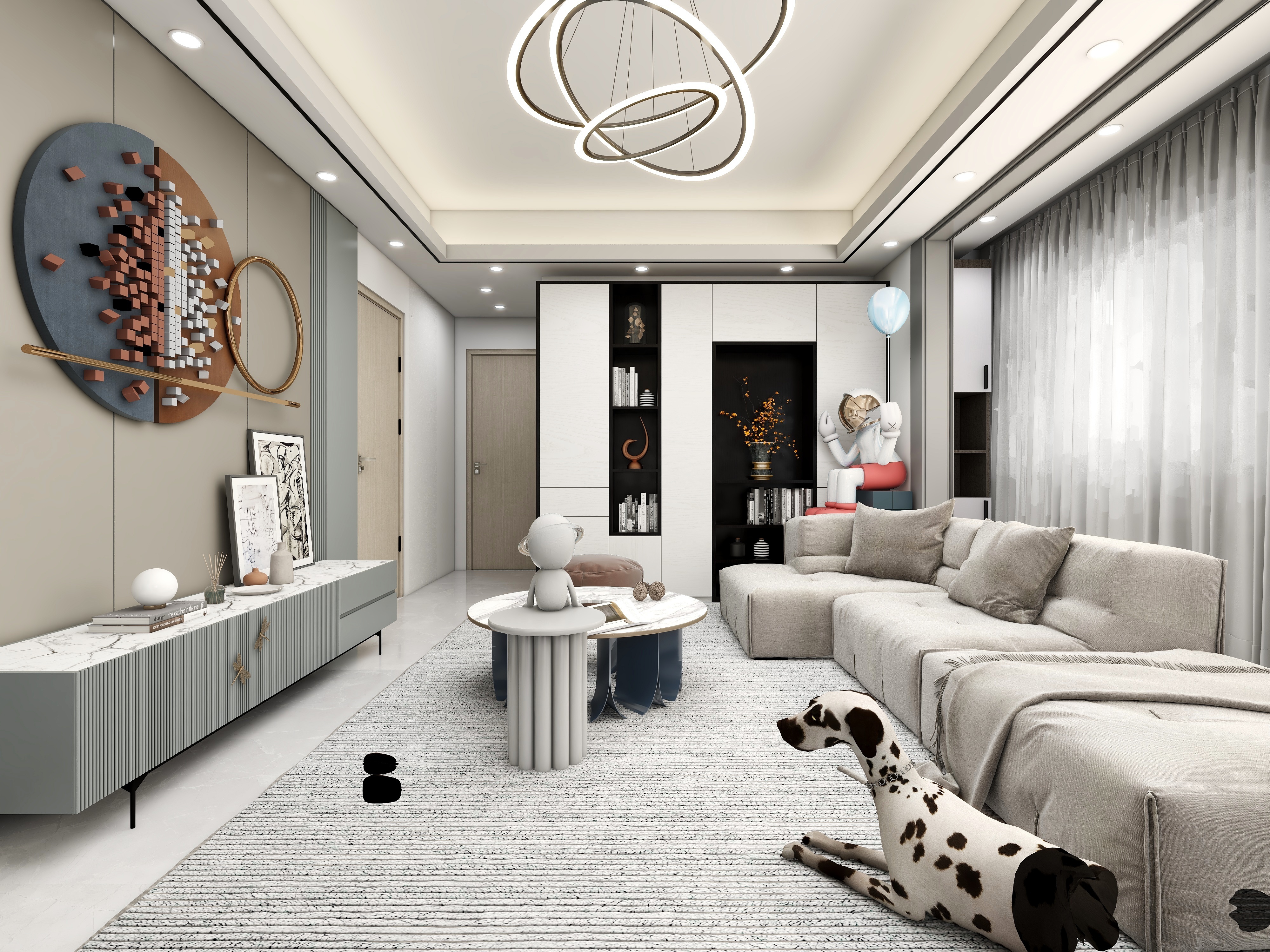 汤启明-瑞和园89.50㎡B户型3室2厅1卫-装修设计方案