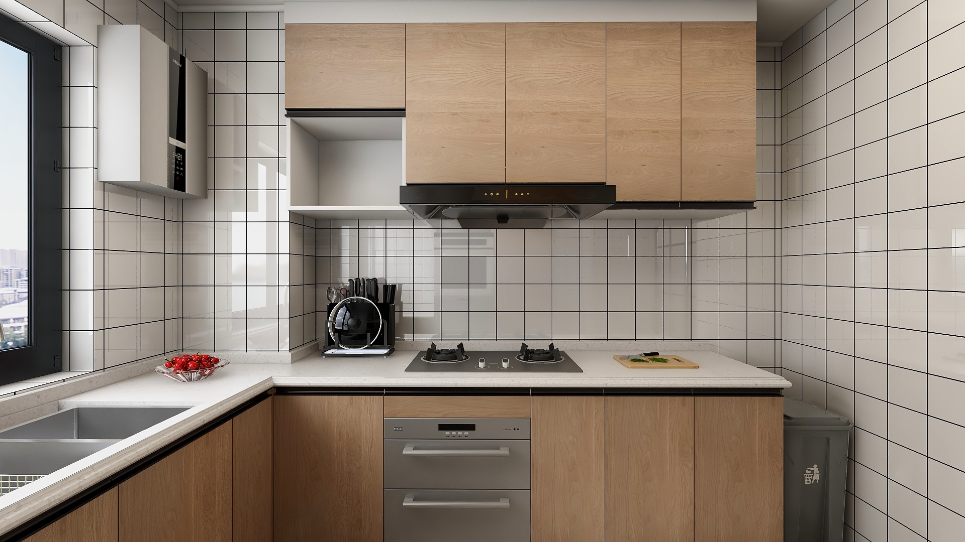 徐哲炜-北欧风格厨房-装修设计方案