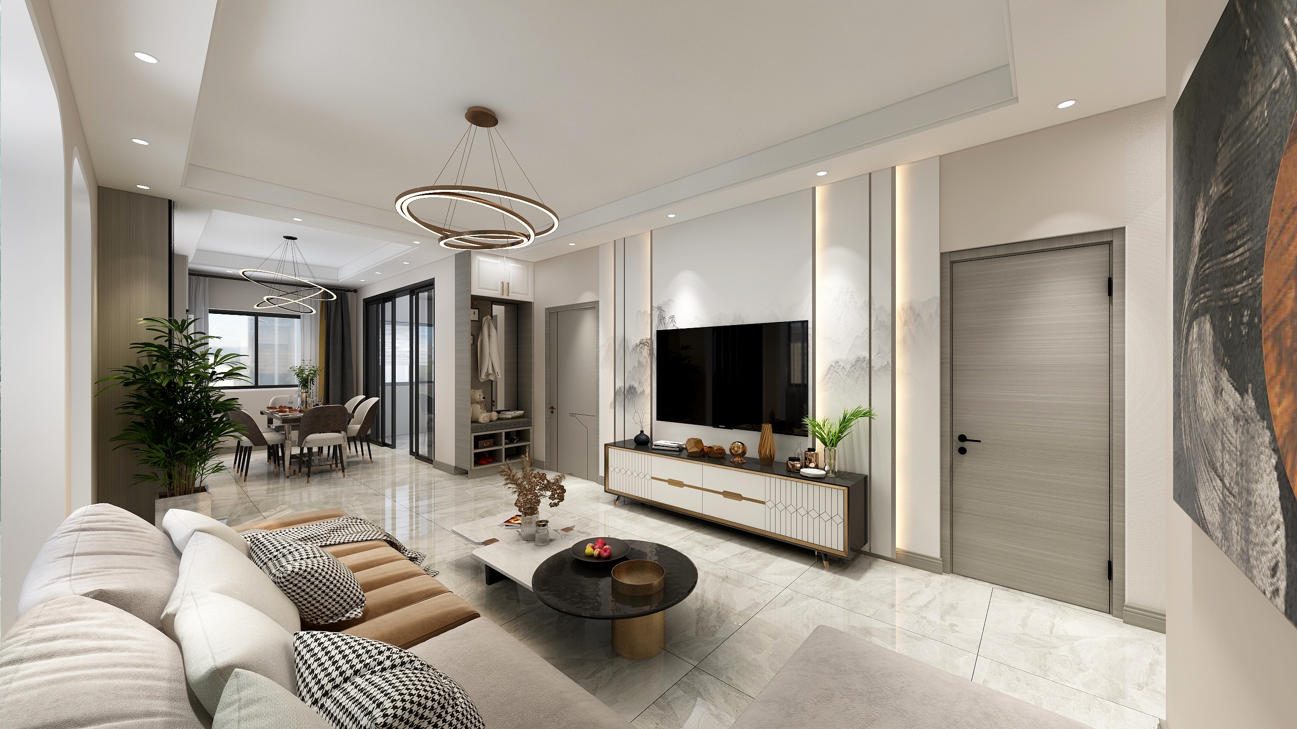 装修界的老顽童-瑞和园89.50㎡B户型3室2厅1卫-装修设计方案