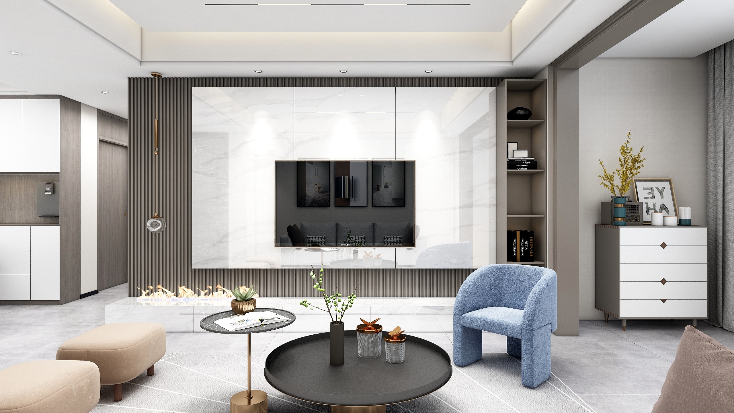 设计师Baymax-现代轻奢风装修效果图