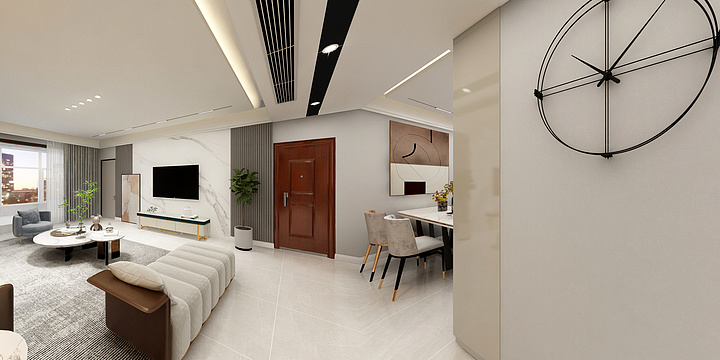 富丽家源装饰公司-和园6-1-701现代风格-装修设计方案