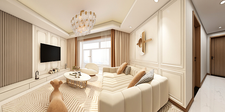 HOUYUER-旭辉国悦府-法式-装修设计方案