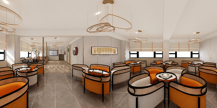 千屿Design-虹海茶馆-装修设计方案