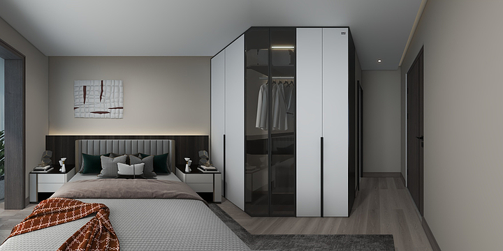 室内设计师鱼羊-怡锦新城121平现代简约轻奢风-装修设计方案