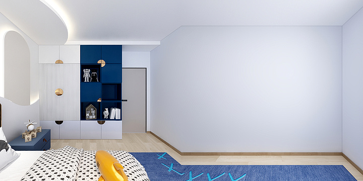 好光设计-现代-男孩房-装修设计方案