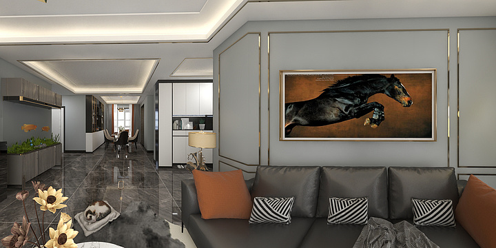 智强装饰****0207IpgX-静静-轻奢黑白灰-装修设计方案