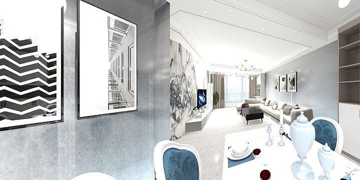 鹏博装饰，家具定制中15082822620-翰林苑-装修设计方案