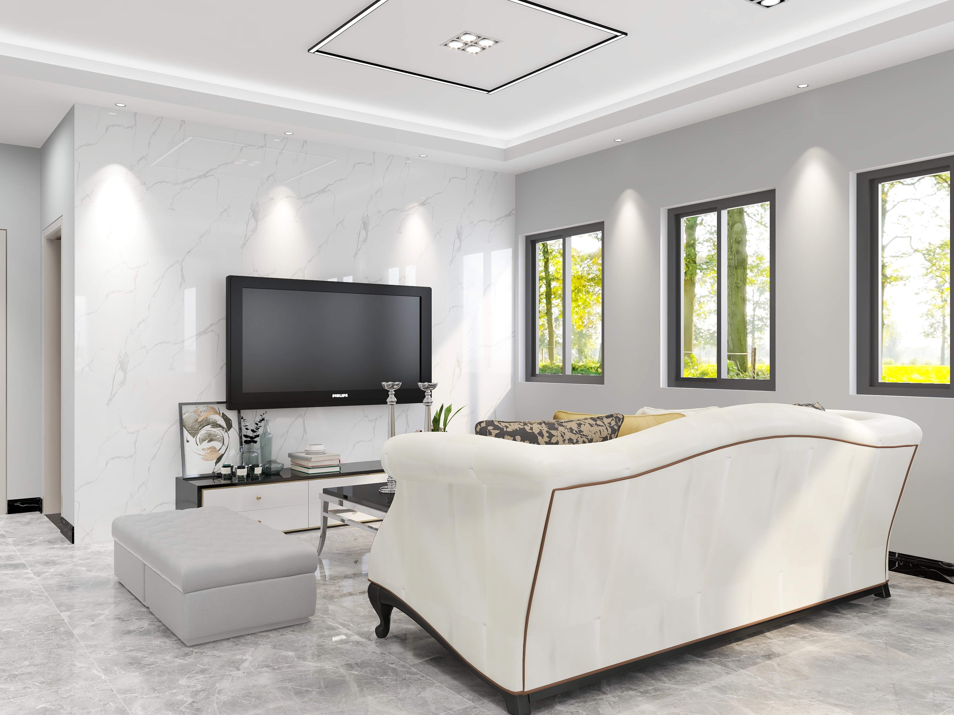 壹997-瑞和园89.50㎡B户型3室2厅1卫-装修设计方案