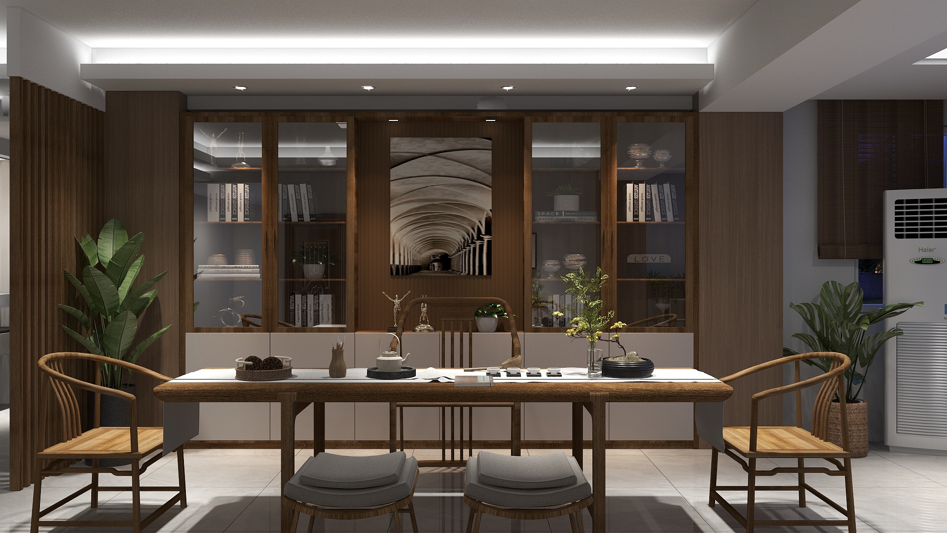 宜居社-张宅茶室、客厅-装修设计方案