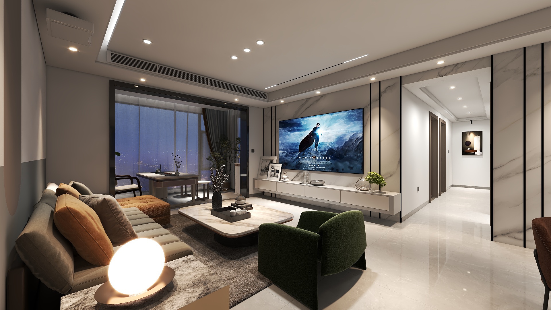 宁官海-静清华园2-1002现代风装修效果图