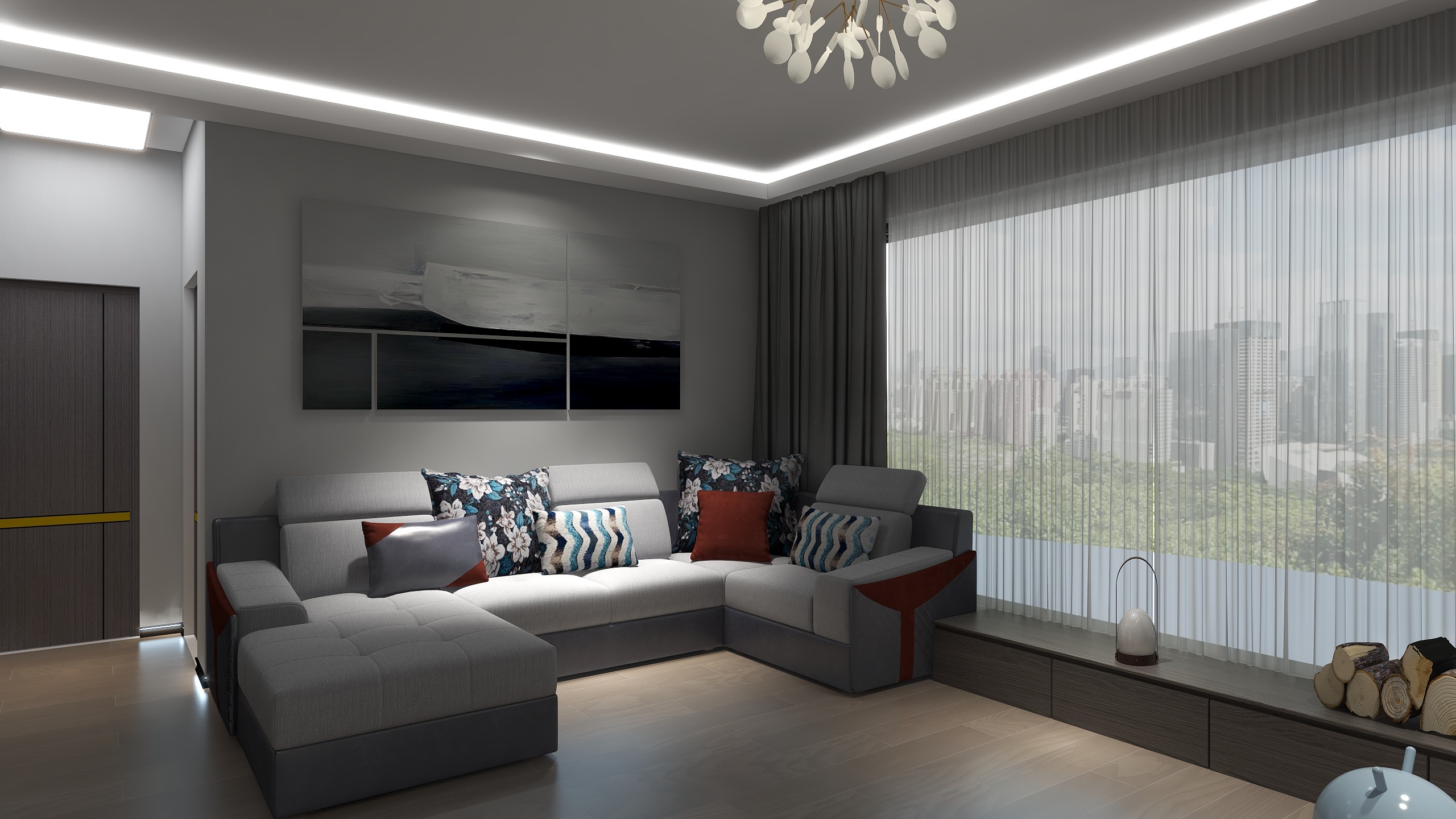 菠萝的凤梨酥-瑞和园89.50㎡B户型3室2厅1卫-装修设计方案