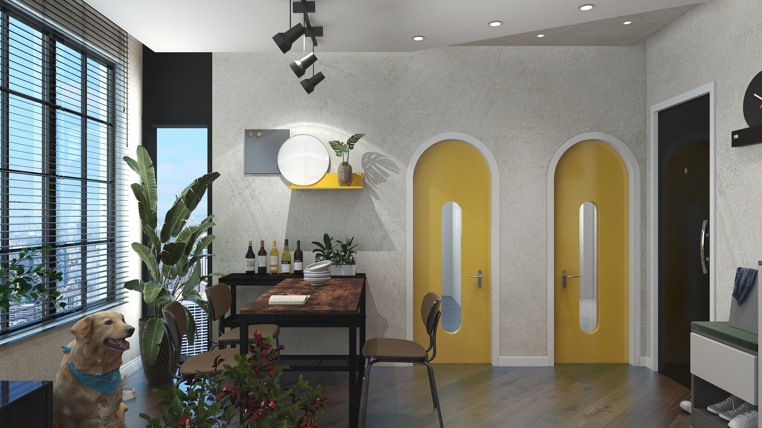 迴川-生活发光主义-工业与雅致-装修设计方案