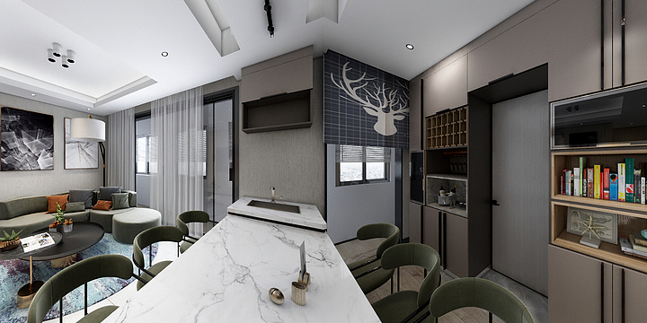 PrincessLibin-瑞和园89.50㎡B户型3室2厅1卫-装修设计方案