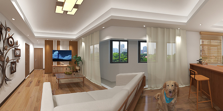 167****5804-瑞和园89.50㎡B户型3室2厅1卫-装修设计方案