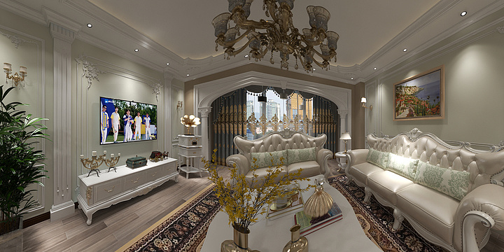 祝拉设计部-新疆碧绿山装修业-装修设计方案