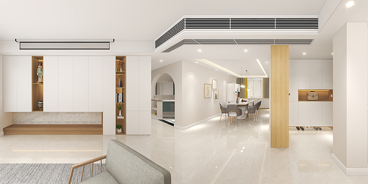 伍绍周-北欧风130²三居-明生装饰工程部-装修设计方案