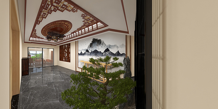 冇无懈可击红木家具设-东莞石排碧桂园映月台-装修设计方案