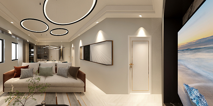 意合设计-瑞和园89.50㎡B户型3室2厅1卫-装修设计方案