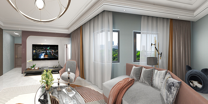 AIarchitect-瑞和园89.50㎡B户型3室2厅1卫-装修设计方案