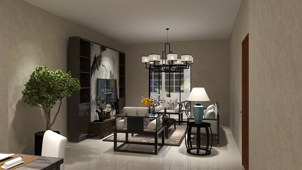 秋天.-灯光作业-装修设计方案