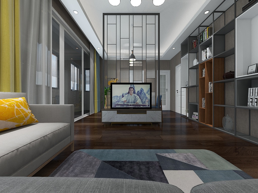 雨心WwxX-瑞和园89.50㎡B户型3室2厅1卫-装修设计方案