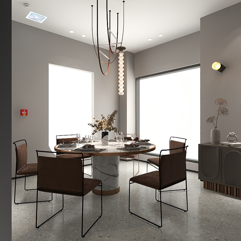 SAWA設計-餐厅空间-装修设计方案