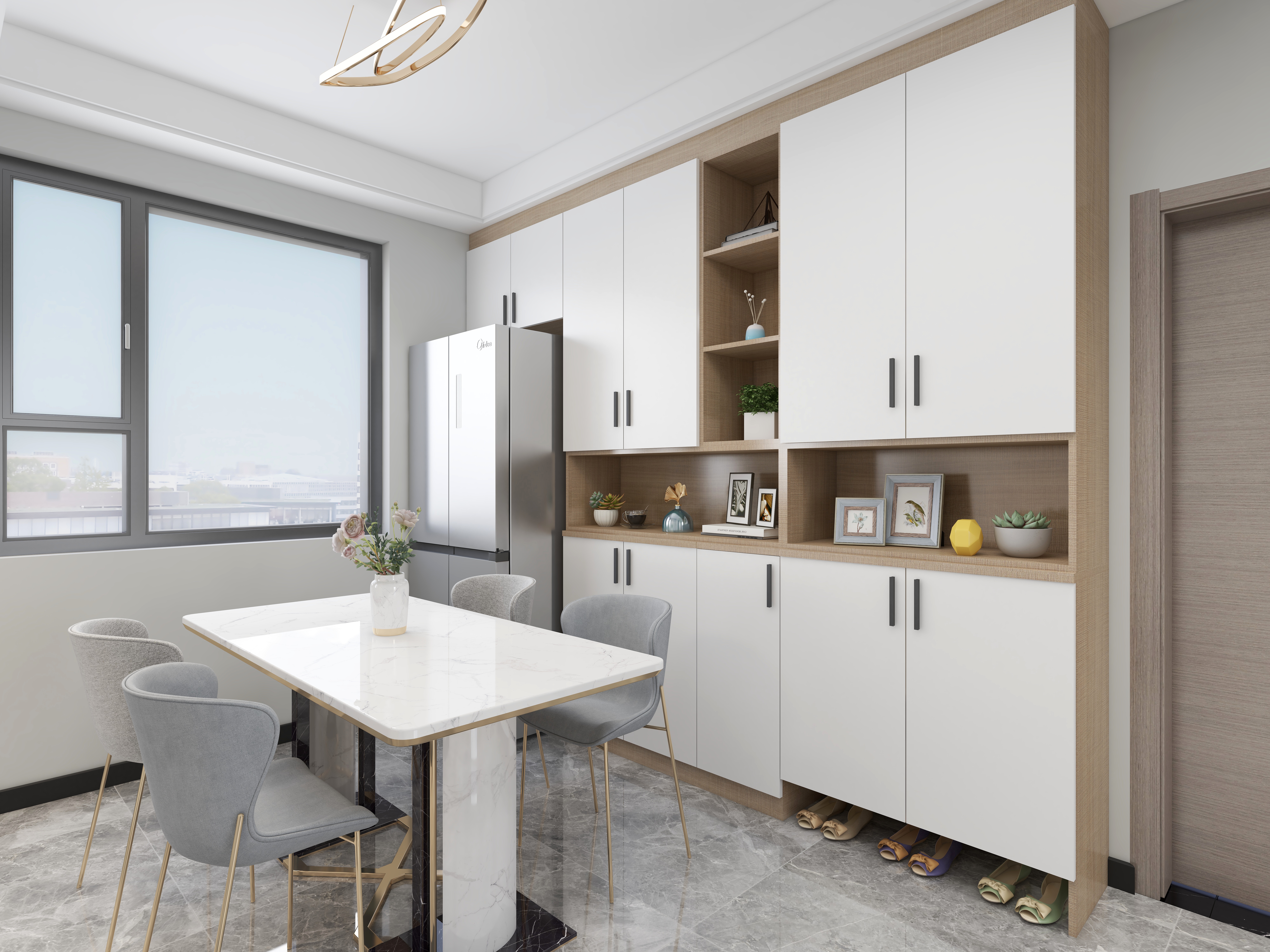 咸阳设计师-10w装修之105pm现代简约风格-装修设计方案