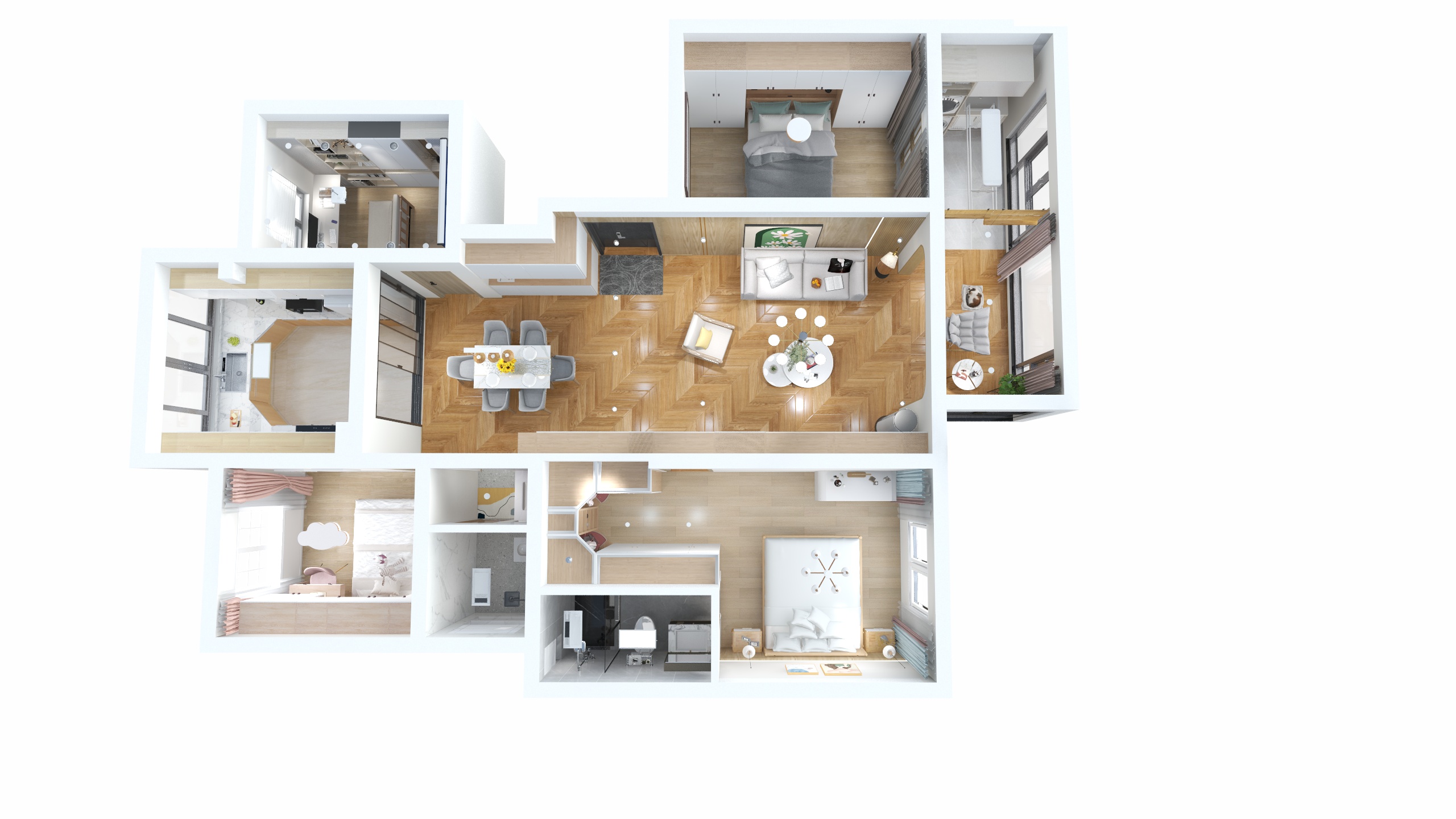 空间设计莫阳-青云台原木风日式-装修设计方案