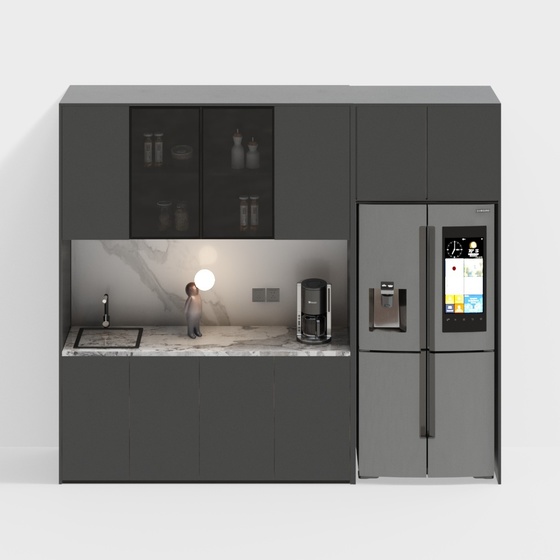 Modern Kitchen Cabinets,black