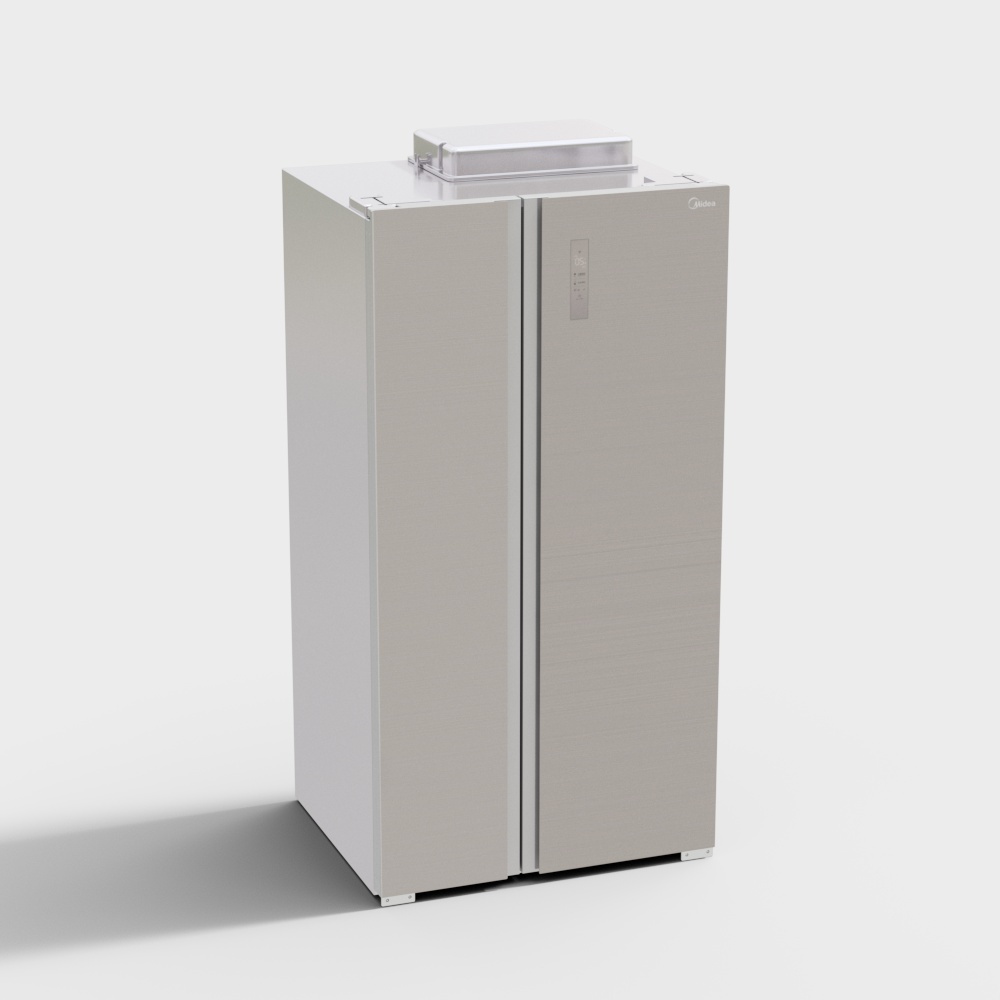 美的 冰箱 BCD-616WKGPZM 极地金