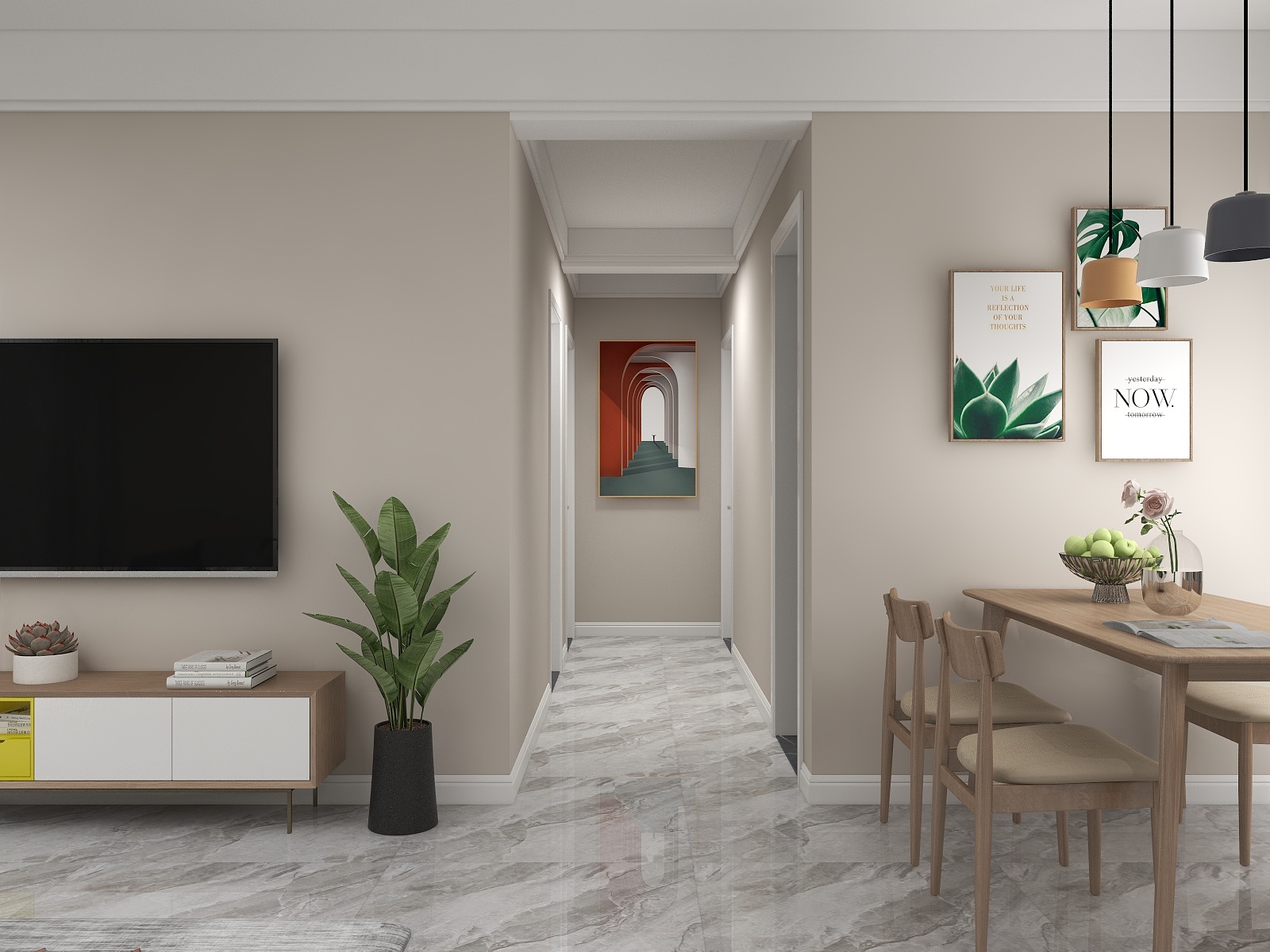 徽峰装饰公司-小清新北欧风装修效果图