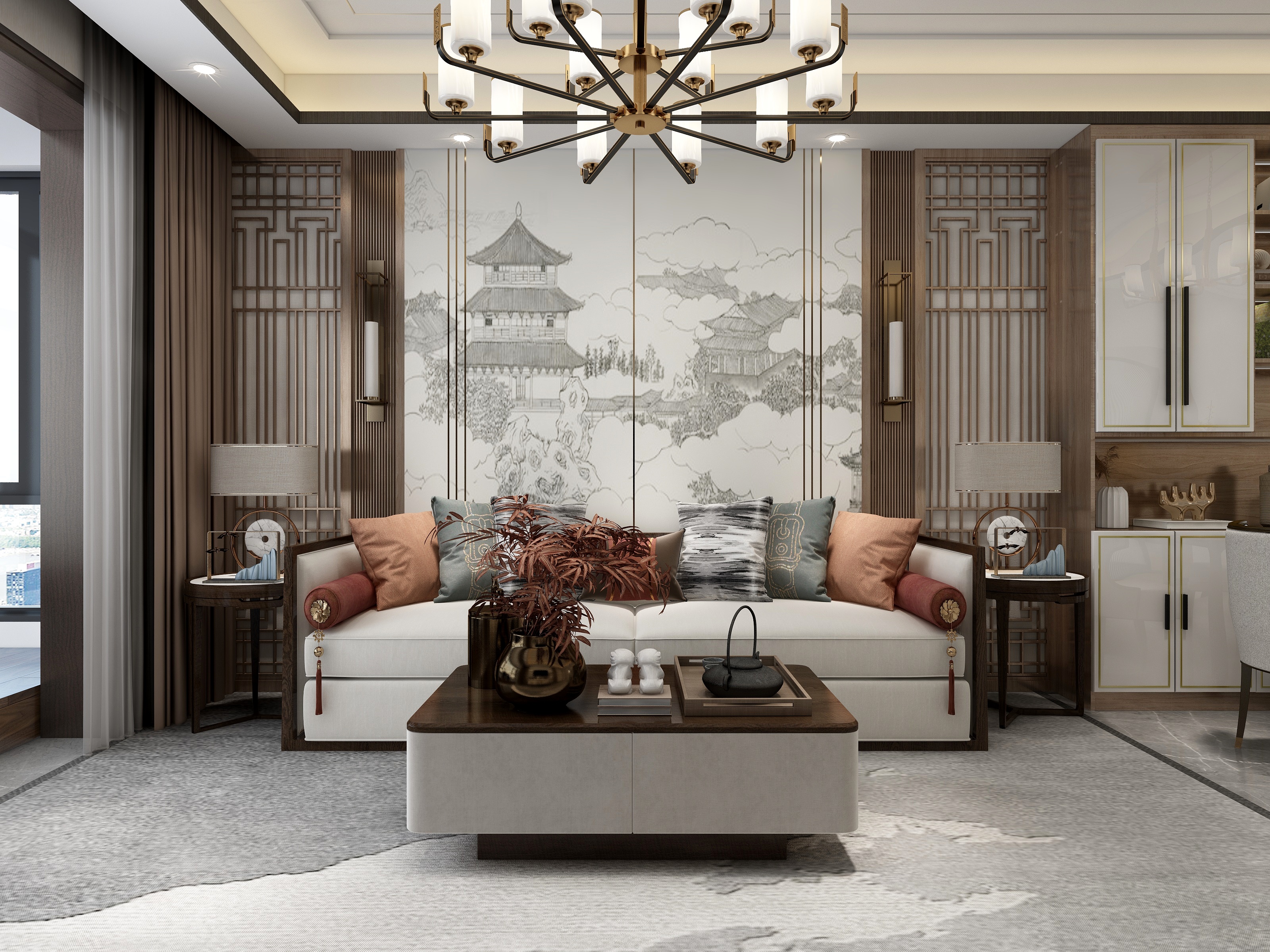 马志斌-3号楼2单元东西户--新中式-装修设计方案